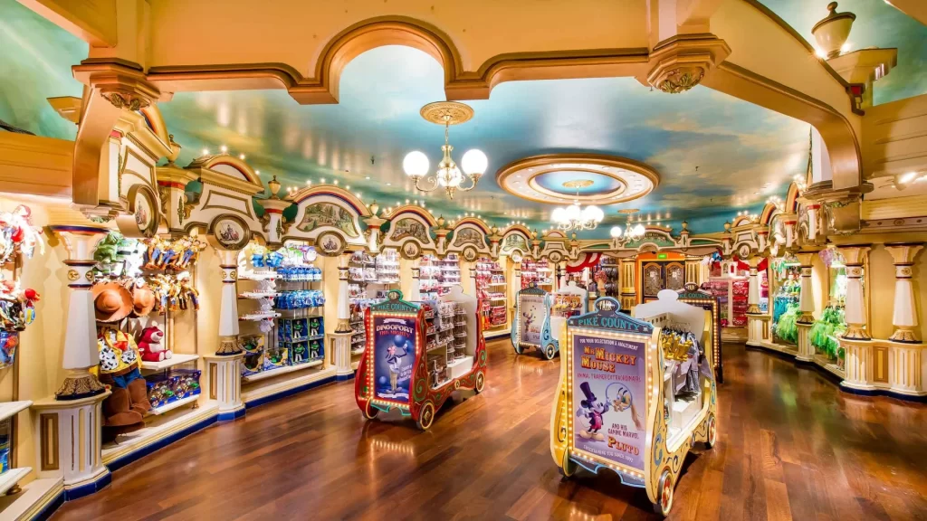 Disneyland Paris Disney & Co. offers a wide range of Disney-themed souvenirs and merchandise