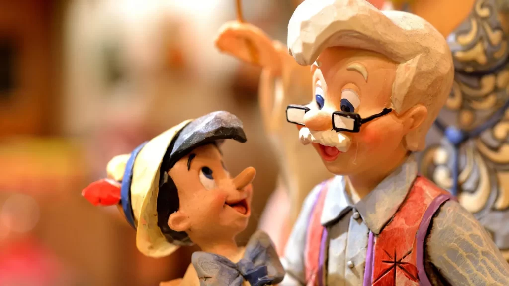 Disneyland Paris La Bottega di Geppetto offers unique toys and gifts inspired by the timeless tale of Pinocchio