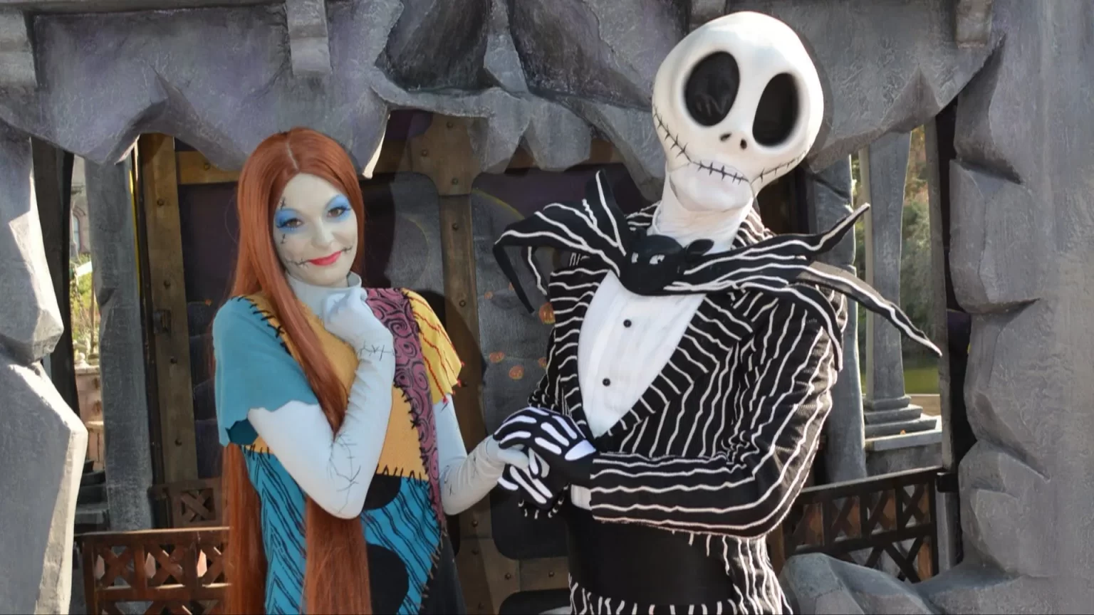 Disneyland Paris Jack Skellington and Sally • Meet and greet with Jack Skellington and Sally at Disneyland Paris.