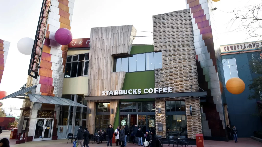 Disneyland Paris Starbucks Coffee • 4K Video Review • Quick Service Restaurant • Reservation • Starbucks Coffee price & menu