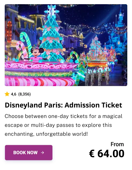 Disneyland Paris Admission Ticket to Mickey’s Dazzling Christmas Parade