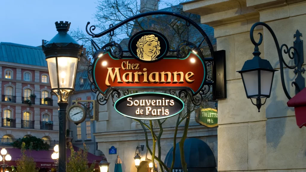 Disneyland Paris Chez Marianne (Souvenirs de Paris) offers charming Parisian-themed souvenirs and gifts