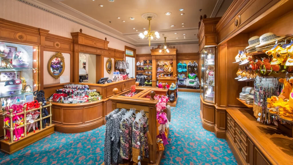 Disneyland Paris Ribbons and Bows Hat Shop offers a delightful selection of stylish hats and headwear