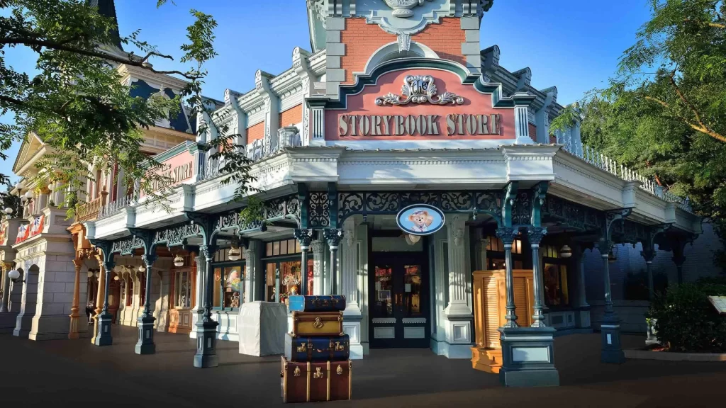 Disneyland Paris The Storybook Store features a charming collection of Disney books