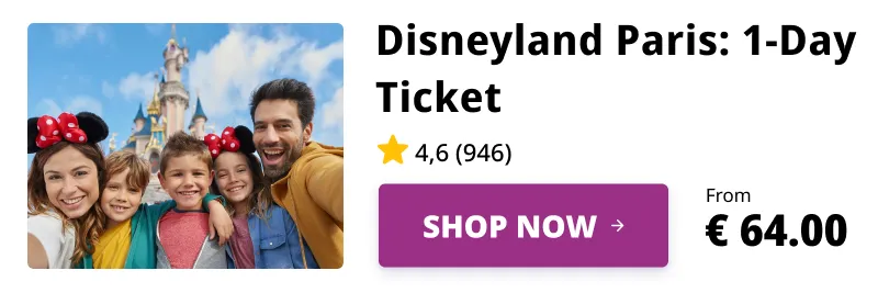 Disneyland Paris Admission Ticket to Take a 1-Day Adventure in the Parks