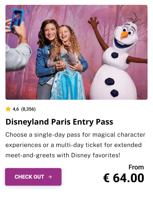 Disneyland Paris Admission Ticket to Meet Your Favorite Characters
