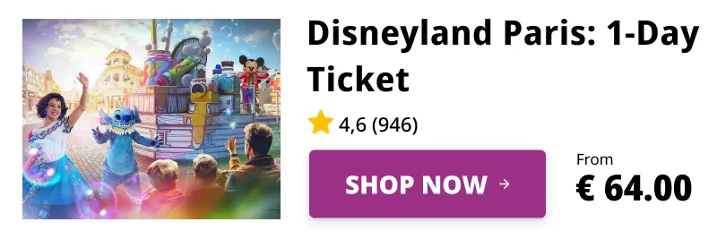 Disneyland Paris Admission Ticket for 1 Day of Shows at Disneyland Park