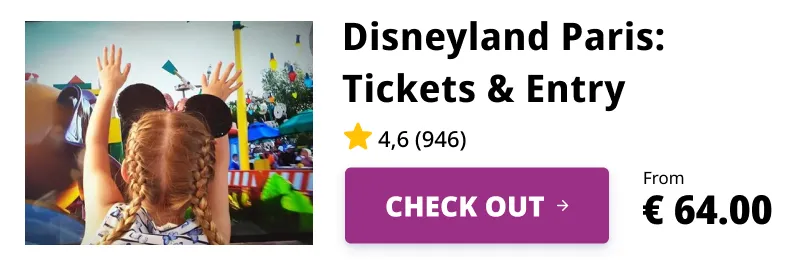 Disneyland Paris Admission Ticket to Play for Fun for Little Ones
