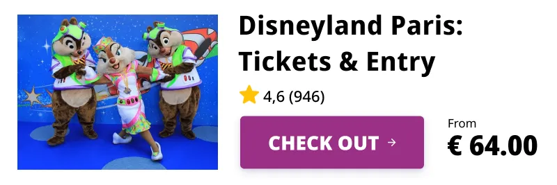 Disneyland Paris Admission Ticket for Multi-Day Characters at Walt Disney Studios Park