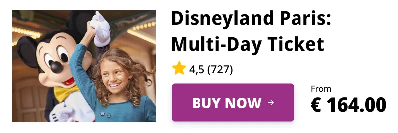 Disneyland Paris Admission Ticket for Multi-Day Meet and Greet with Mickey