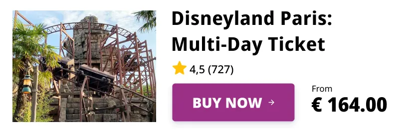 Disneyland Paris Admission Ticket for Multi-Day Rides at Disneyland Park