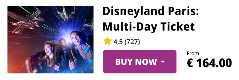 Disneyland Paris Admission Ticket for Multi-Day Rides at Walt Disney Studios Park