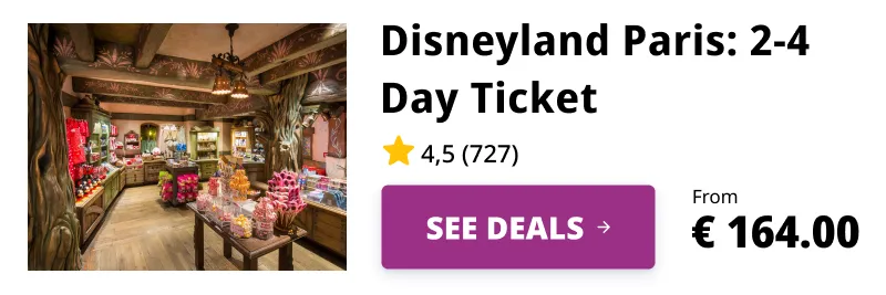 Disneyland Paris Admission Ticket for Multi-Day Shopping at Disneyland Park