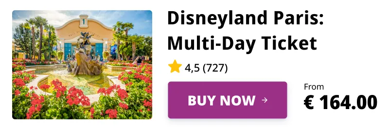 Disneyland Paris Admission Ticket to 2-4 Day Adventures at Walt Disney Studios Park