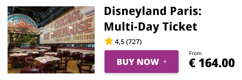Disneyland Paris Admission Ticket for Disney Village Meals
