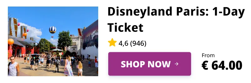 Disneyland Paris Admission Ticket for Disney Village Rides