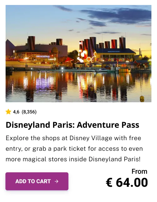 Disneyland Paris Admission Ticket for Disney Village
