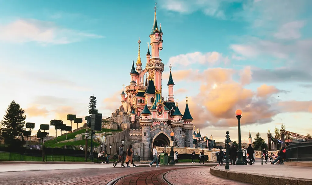 Disneyland Paris A stunning view of Sleeping Beauty Castle