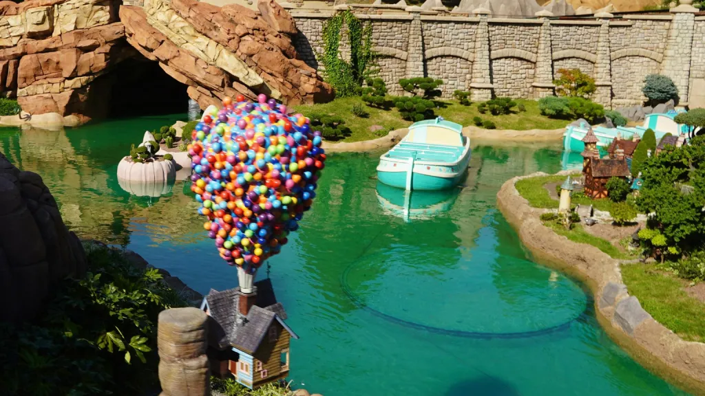 Disneyland Paris Up into Le Pays des Contes de Fées
