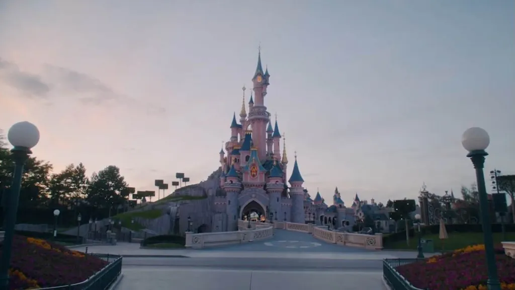Disneyland Paris Panoramic view of Sleeping Beauty Castle