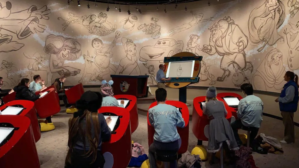 Disneyland Paris Learning to draw at Animation Academy