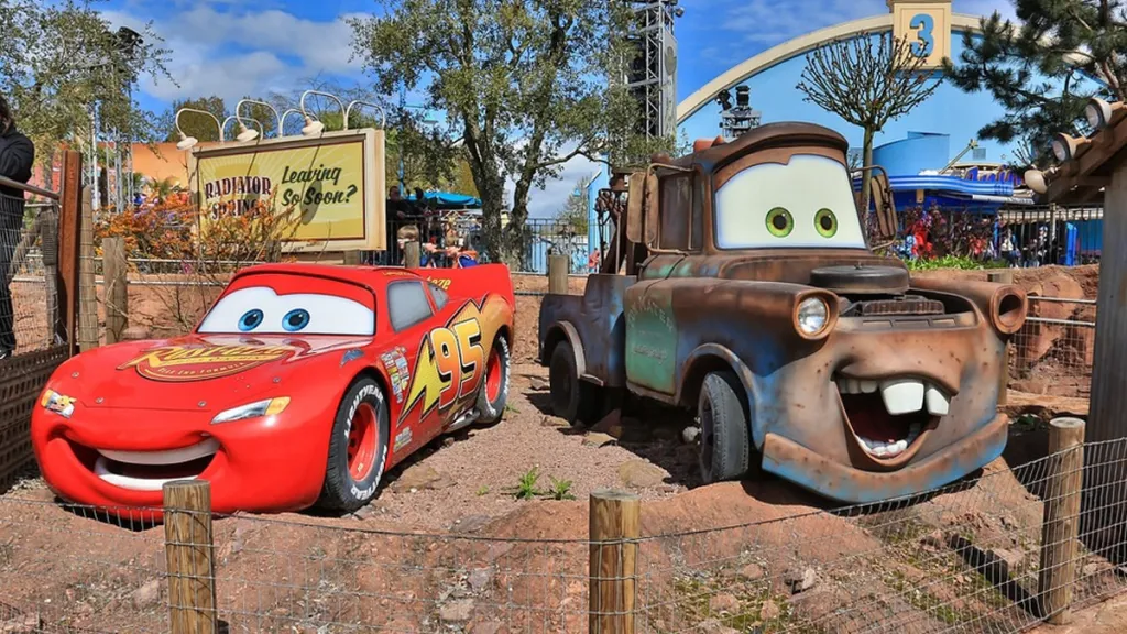 Disneyland Paris McQueen and Mater from Cars