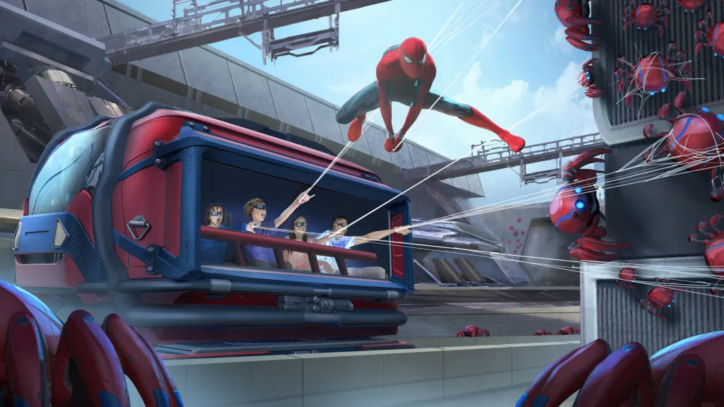Disneyland Paris Spider-Man in action