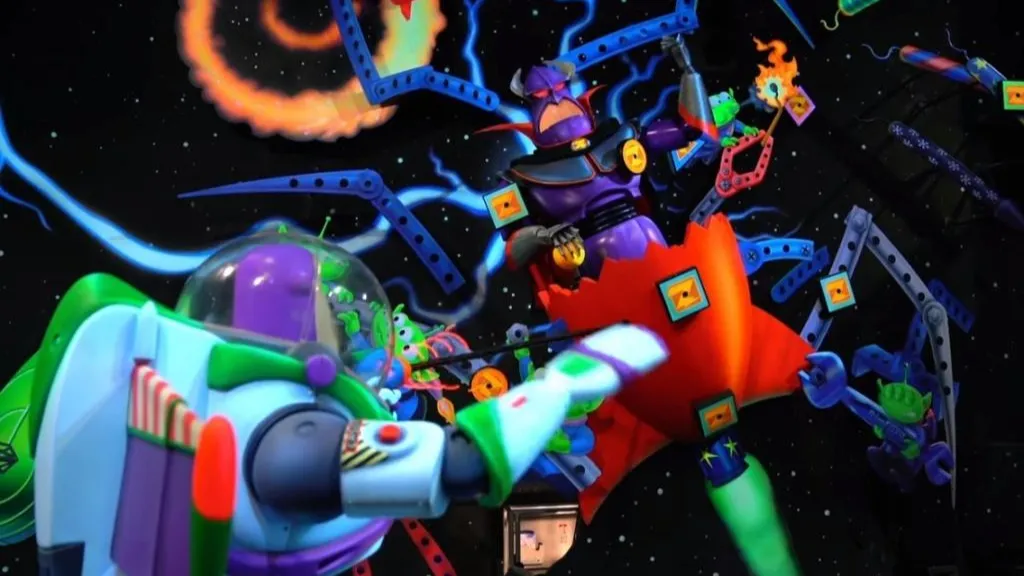 Disneyland Paris Buzz Lightyear against Zurg