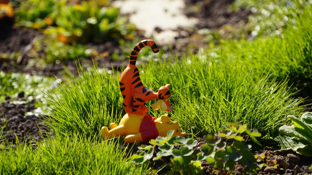 Disneyland Paris Tigger and Winnie the Pooh having fun