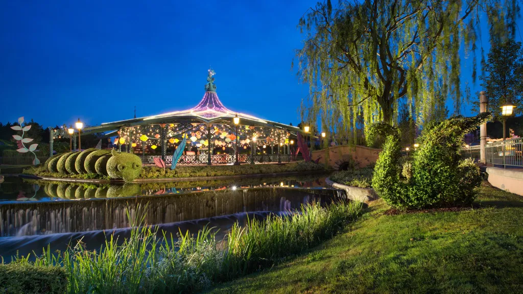 Disneyland Paris Outside view of Mad Hatter’s Tea Cup