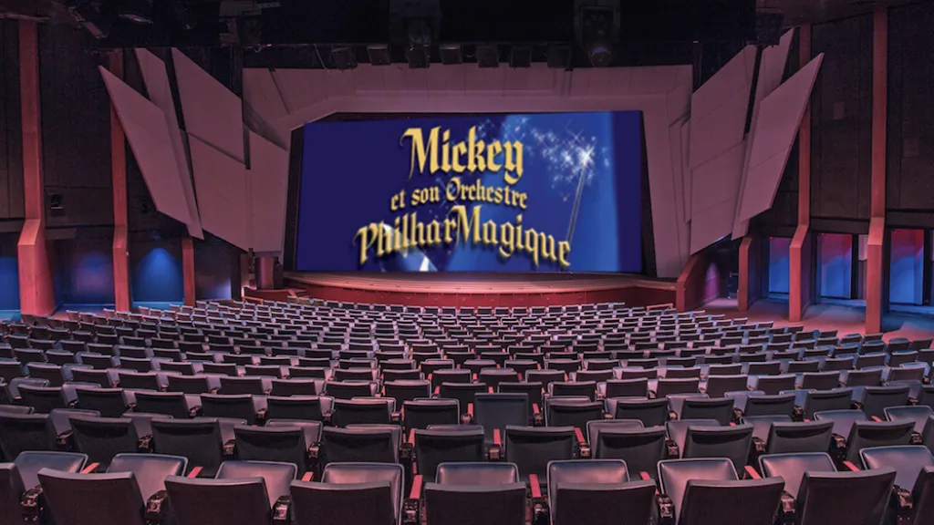 Disneyland Paris Mickey’s PhilharMagic stage