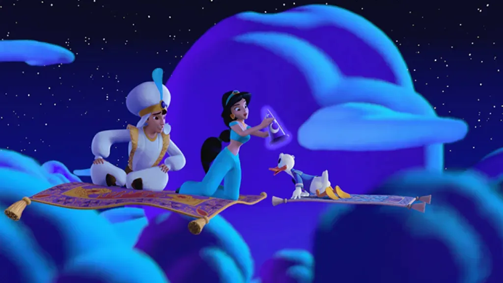 Disneyland Paris Magic carpet ride with Aladdin & Jasmine