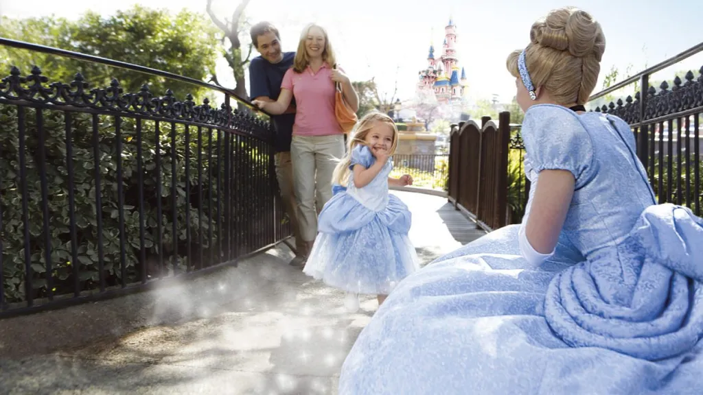 Disneyland Paris Cinderella greets guests