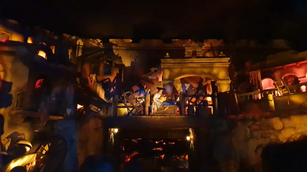 Disneyland Paris City on fire