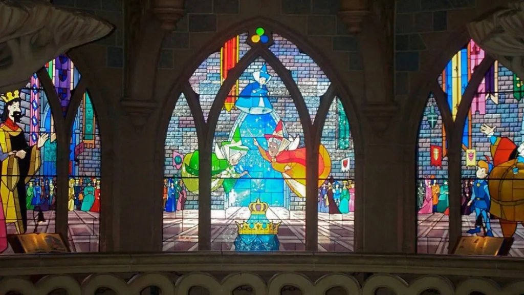 Disneyland Paris Sparkling stained glass windows