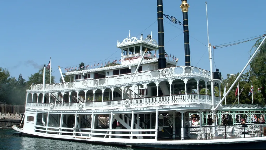 Disneyland Paris Side view of the Mark Twain