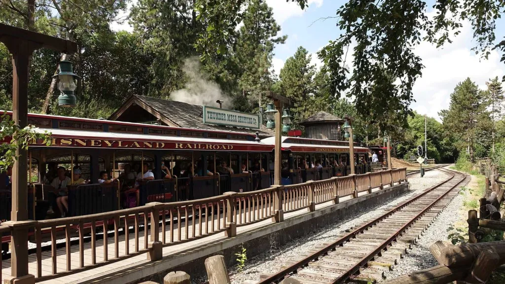 Disneyland Paris The old-fashioned train prepared to depart