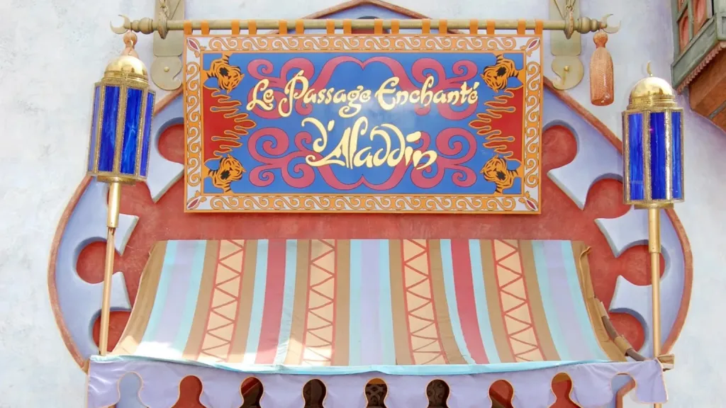 Disneyland Paris Oriental attraction sign