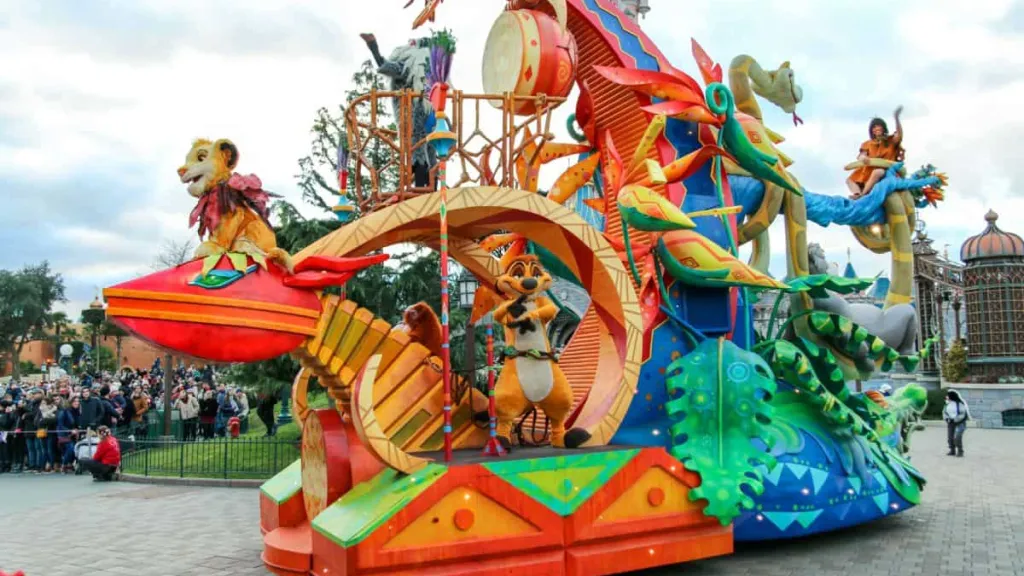 Disneyland Paris The Lion King and Jungle Book float Disneyland Paris The Lion King and Jungle Book float