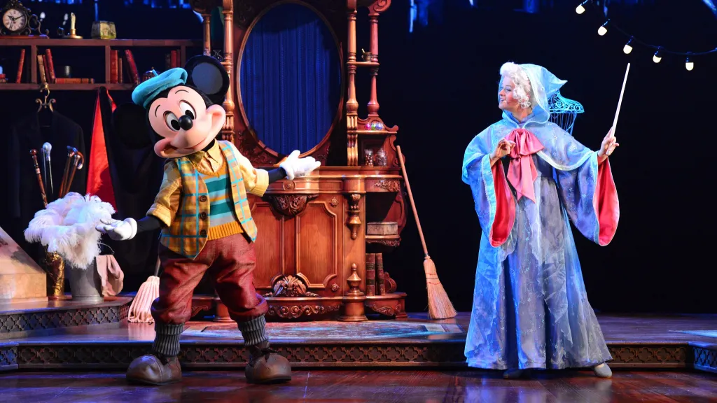 Disneyland Paris Mickey meets the Fairy Godmother